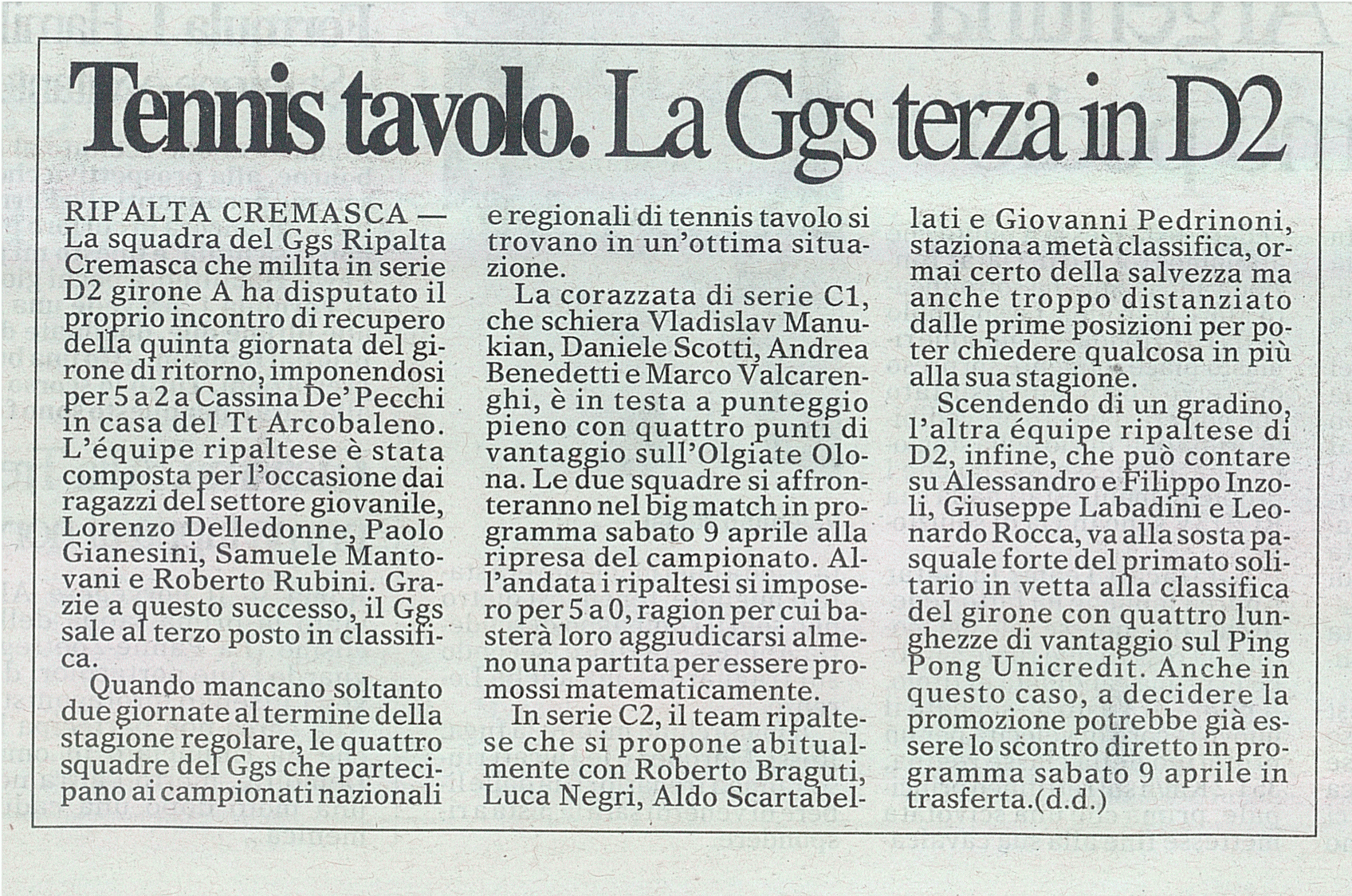 Clic e leggi l'articolo