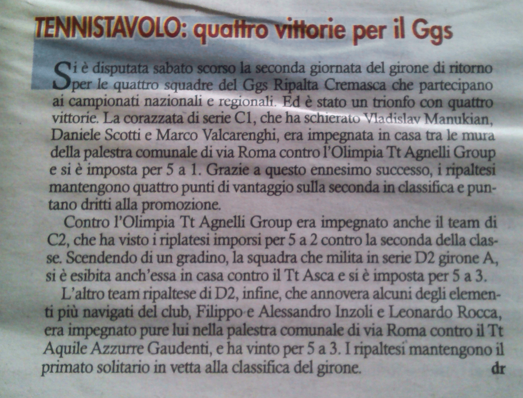 Clic e leggi l'articolo